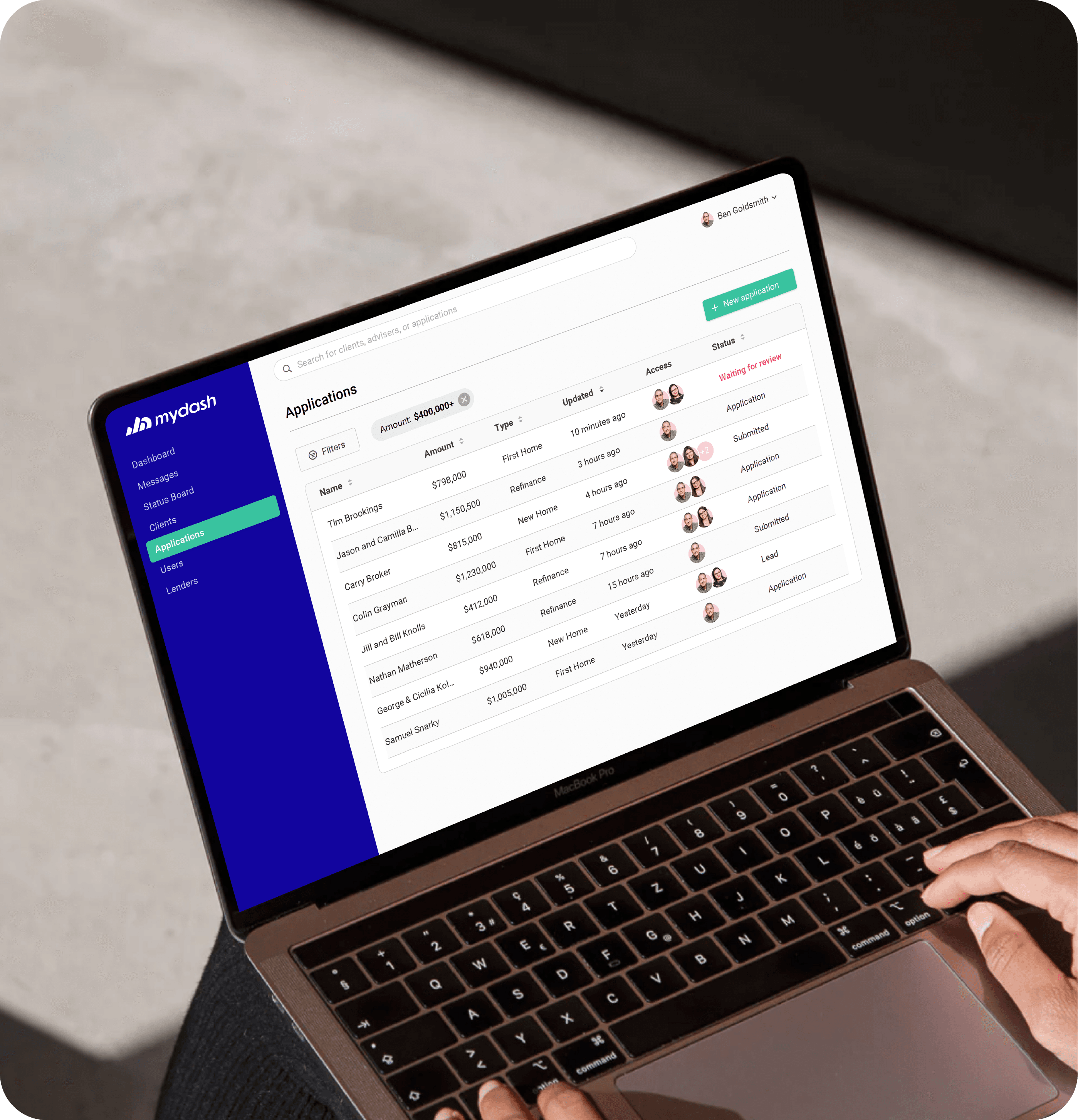 Hands holding iPhone